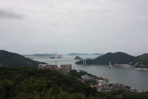 360 degree view of Nagasaki at Nabekanmuriyama Park.
