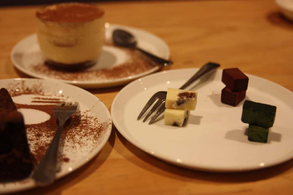 Japanese dessert and coffee