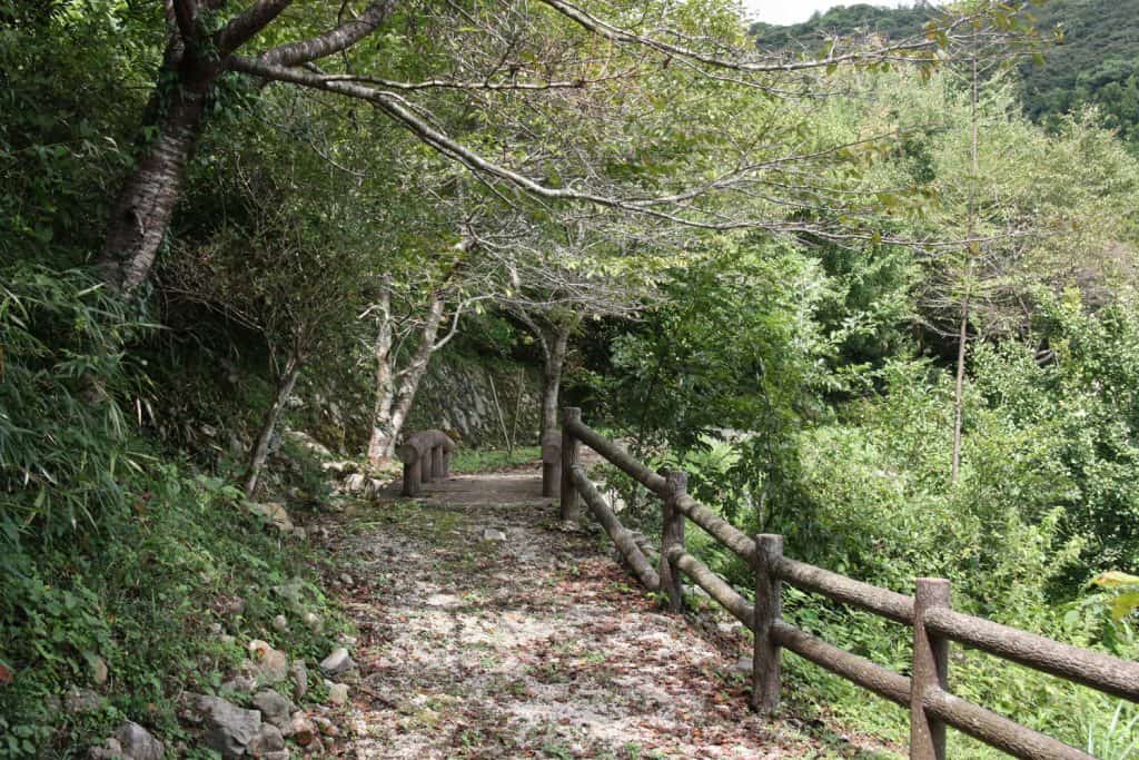 Japanese hiking trail in Japan