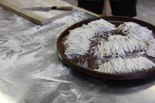 Traditional soba making experience in the Iya Valley area.