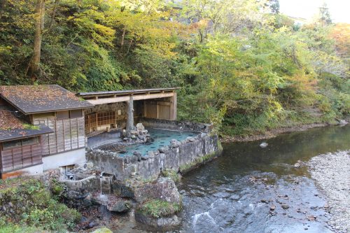 Relaxing Osawa Onsen in Hanamaki, Iwate Prefecture, Japan.