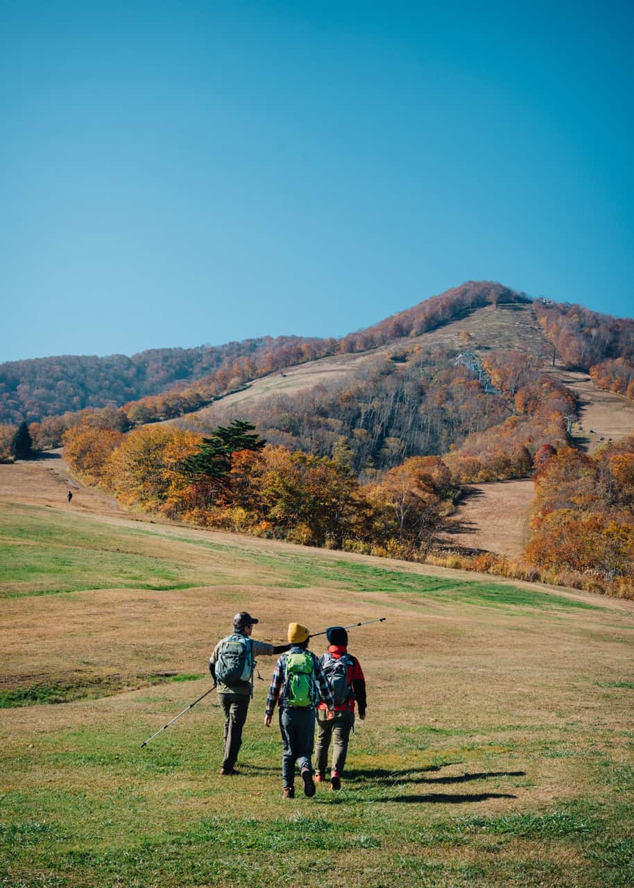 Taking a hike on the Shin-etsu trail in Nagano, Japan.