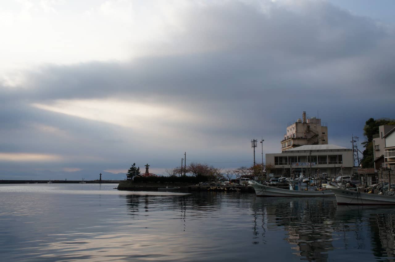 The fishing village of Mihonoseki, Shimane prefecture, San'in region, Japan