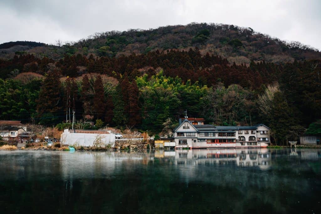 Kinrin Lake in Yufuin, Yufu City, Oita.