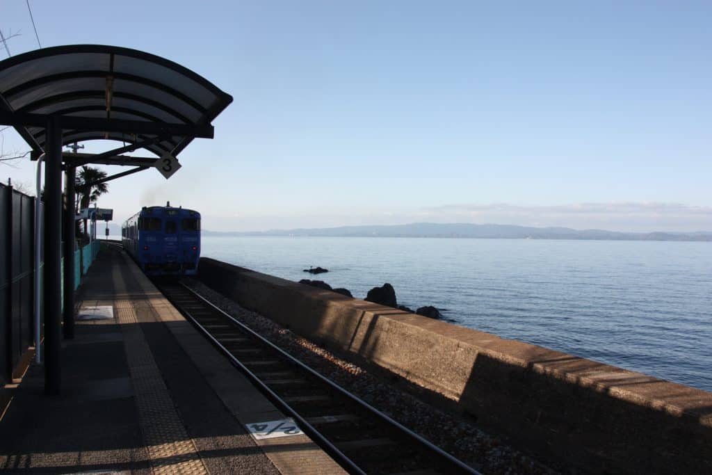 Embarking on a Scenic Train Ride Along the Nagasaki Coastline