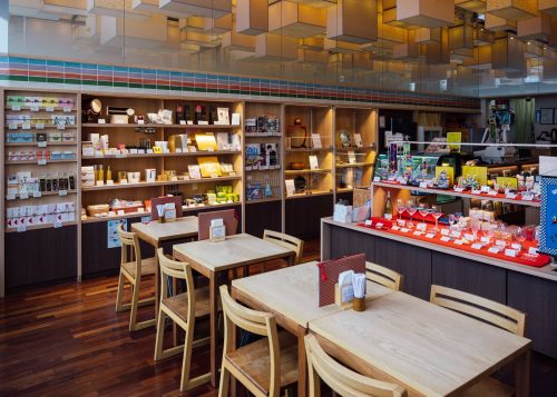 Interior of Ishikawa antenna shop in Ginza