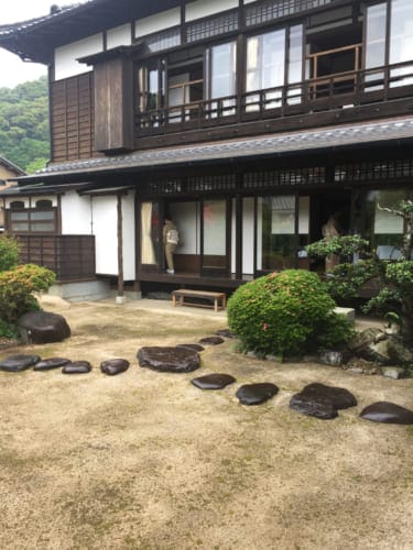 Saiki Tourist Exchange center courtyard