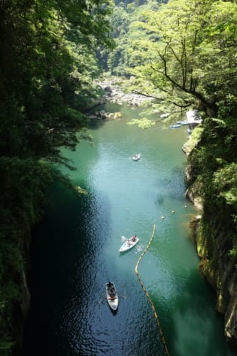 Boating on Takachiho Gorge