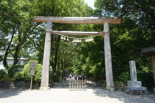 Torii gate at Amanoiwato Shrine