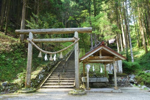 Akimoto Jinja shrine near Takachiho.