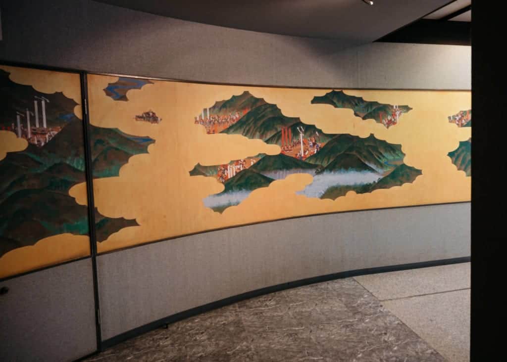 A fresco at Okayama castle