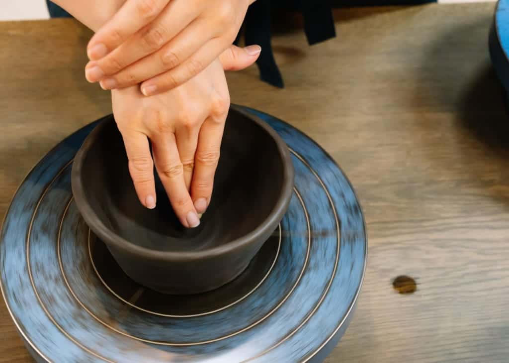 Bizen Pottery experience at Okayama Castle