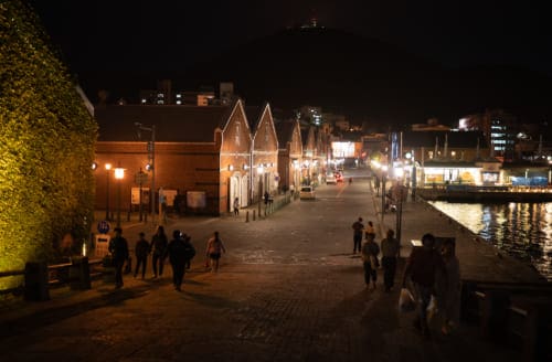 Hakodate City at night.