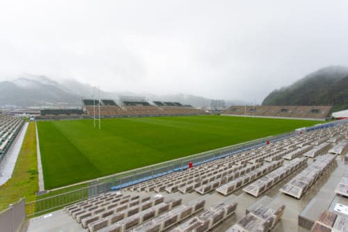 The Kamaishi Unosumai Memorial Stadium.