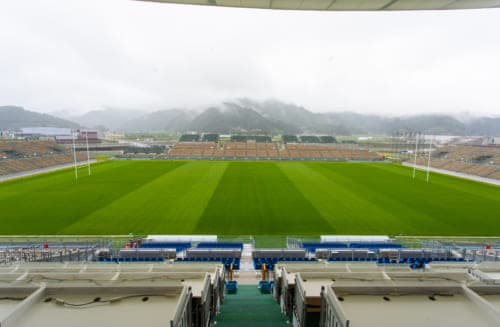 The Kamaishi Unosumai Memorial Stadium.