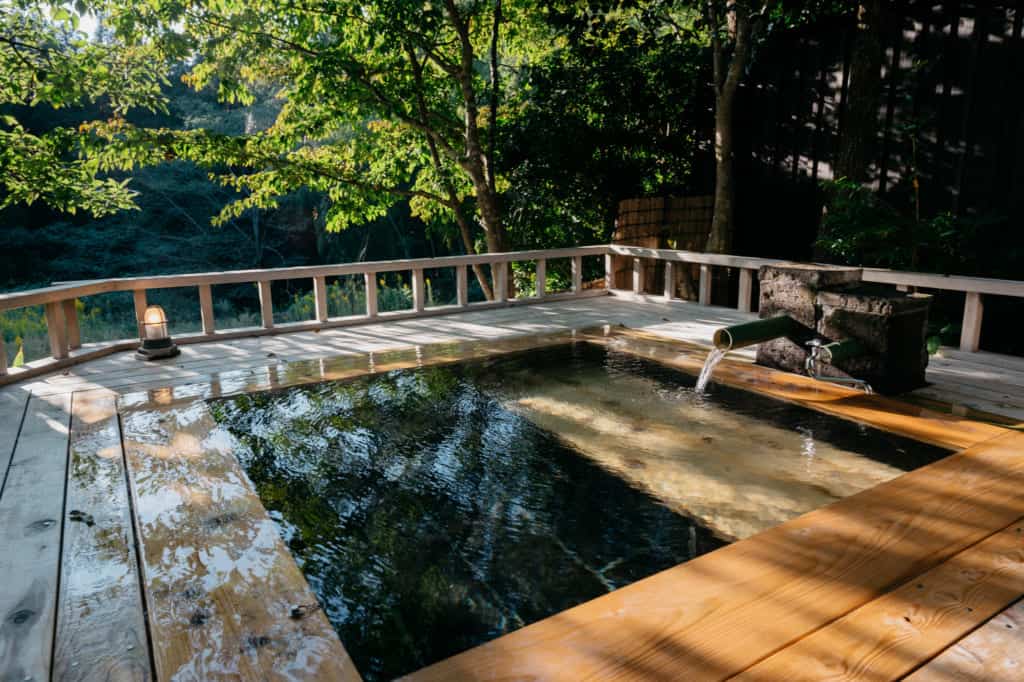 Yuka Onsen in northern Kumamoto, Kyushu, private onsen bath