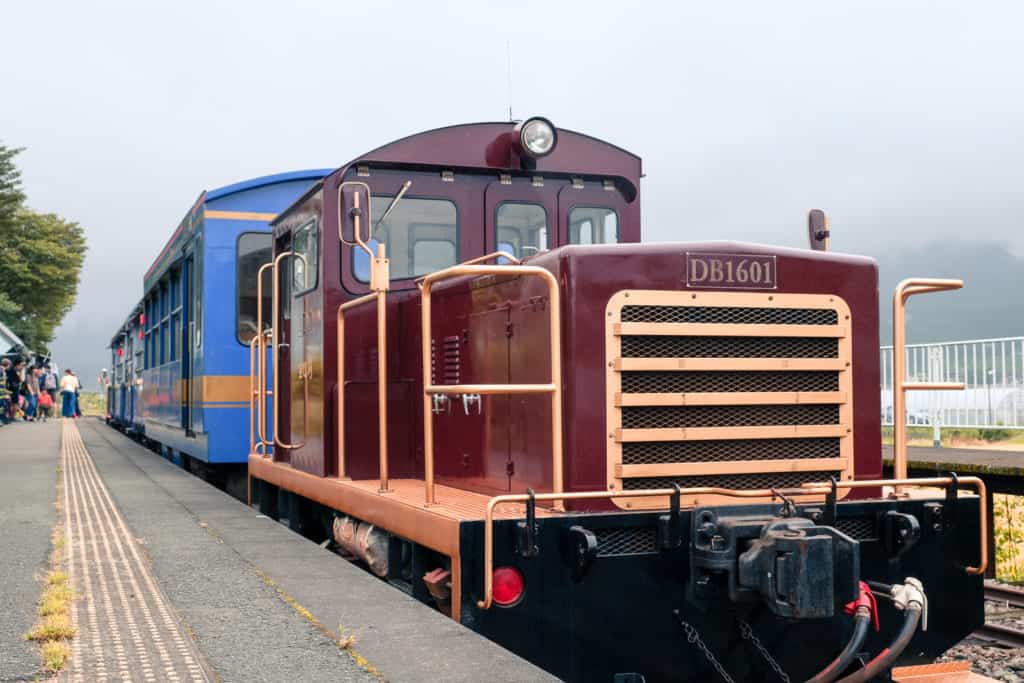 Explore Mount Aso via Takamori Trolley Train, Dengaku Miso, and Nishihara Village