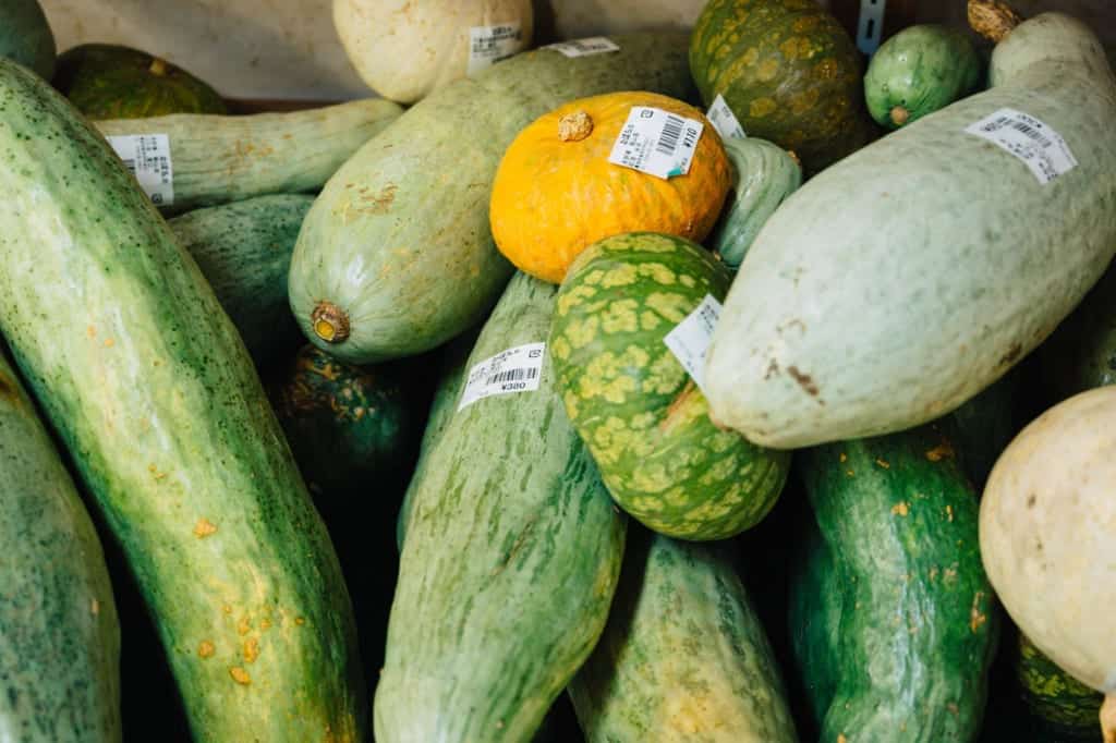 Local produce in Iiyama, Nagano