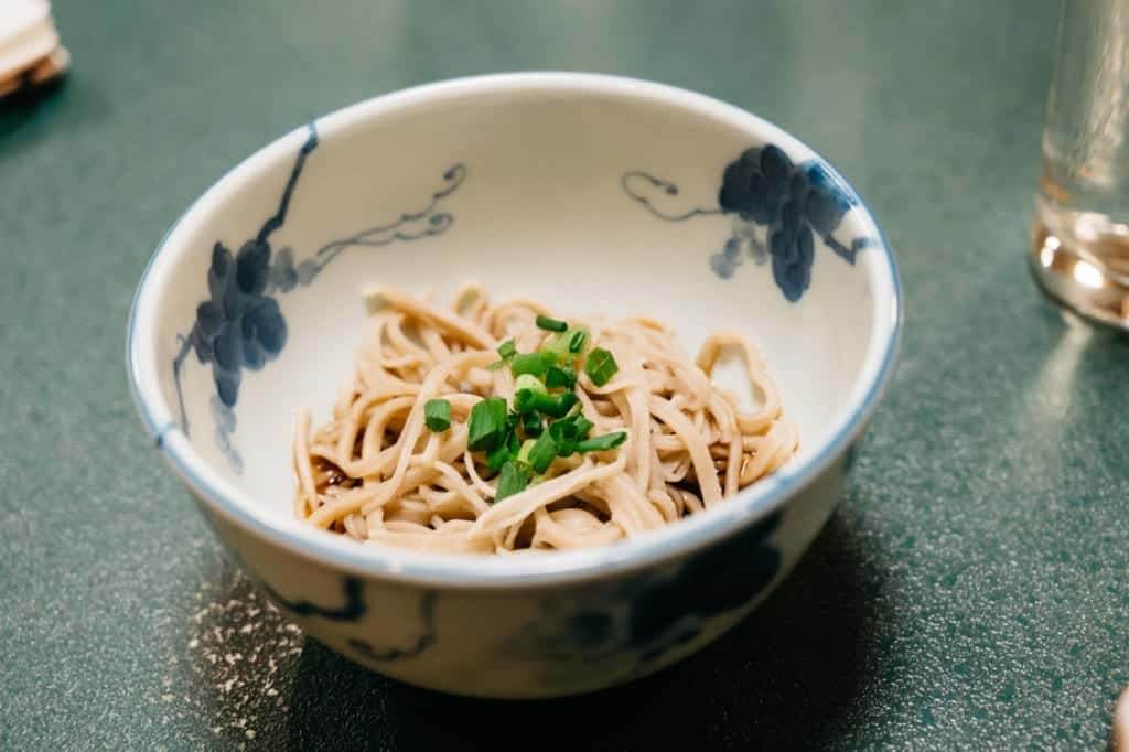 Dinner at Kanoe Lodge in Iiyama, Nagano