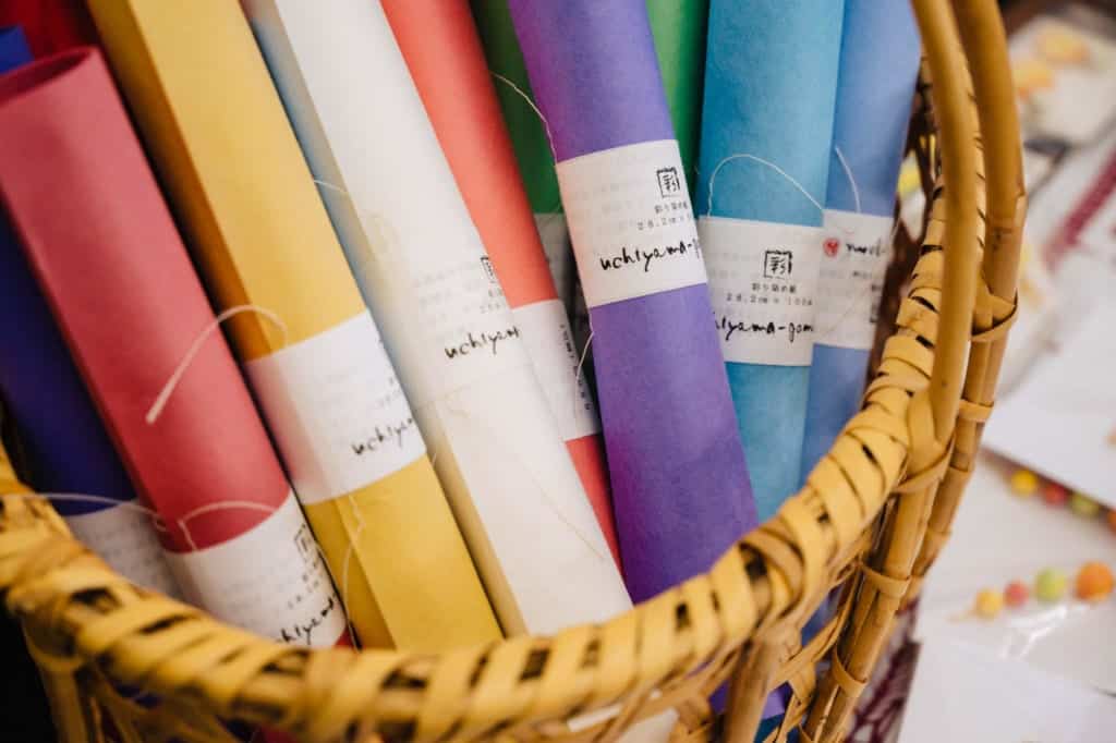 Uchiyama Washi paper making experience in Iiyama city