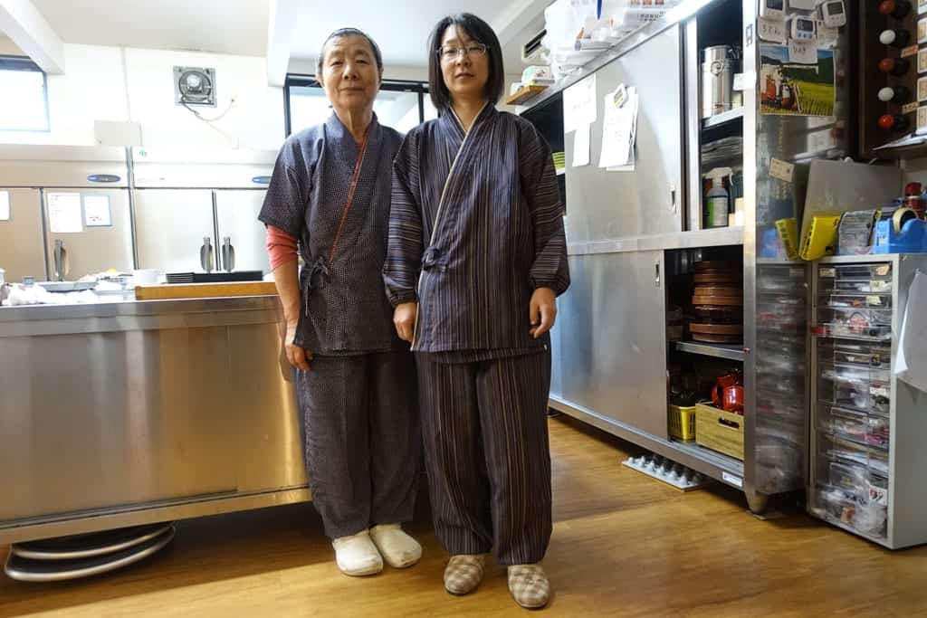 Managers of the ryokan Yunoyado Motoyu club in Yuzawa, Akita Prefecture