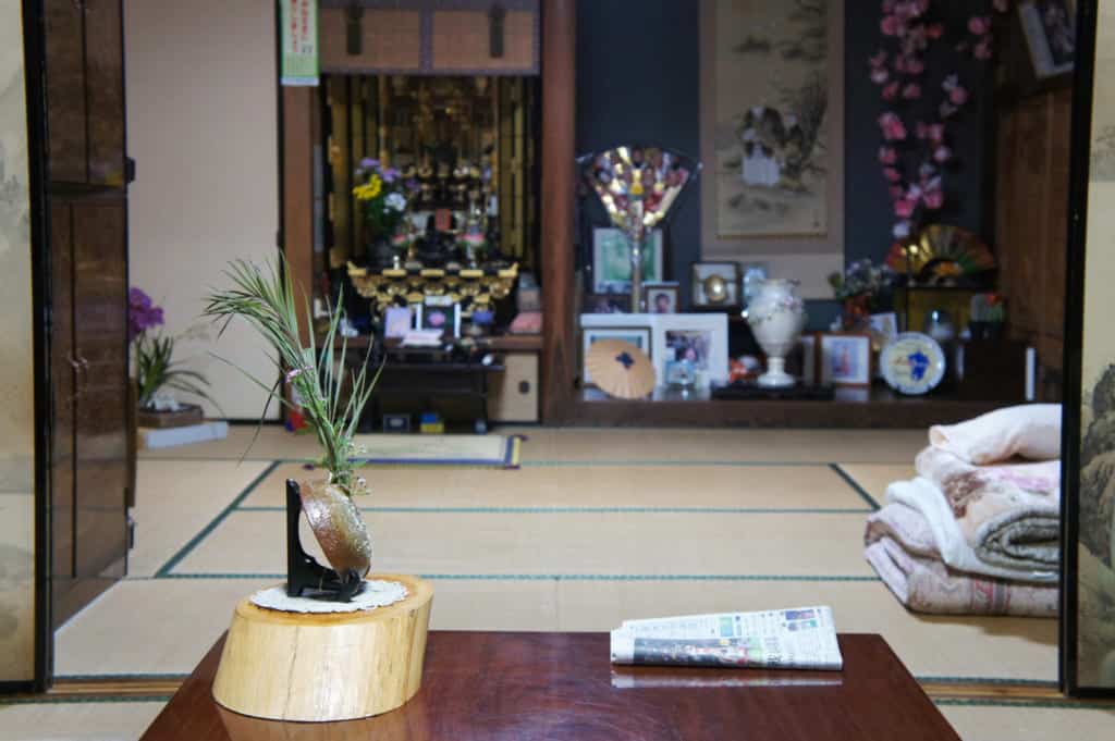 View of the tatami room from the living room