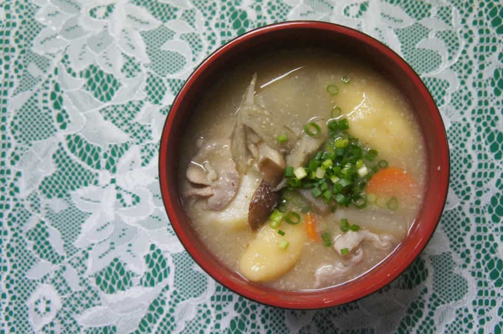 Miso soup bowl with ohimesan 