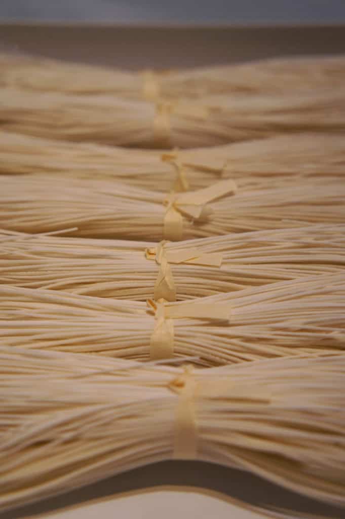 Raw somen noodles from Saruwatari