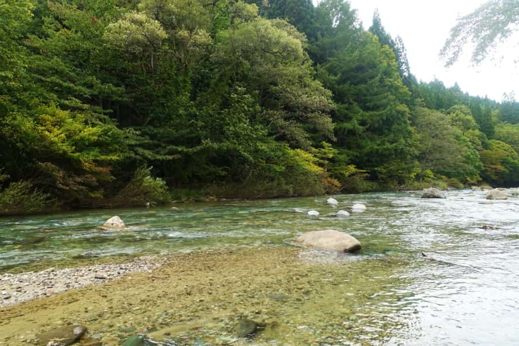 Kawara No Yukko River at Yuzawa in Akita Prefecture