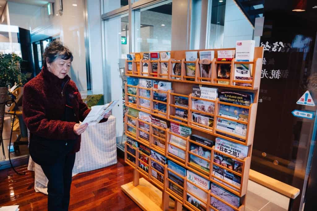 Brochures at Iiyama Tourism Center