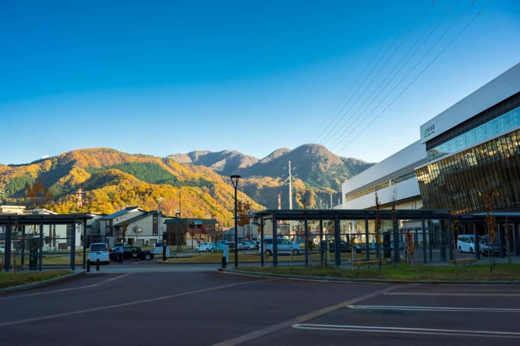 View of JR Iiyama Station