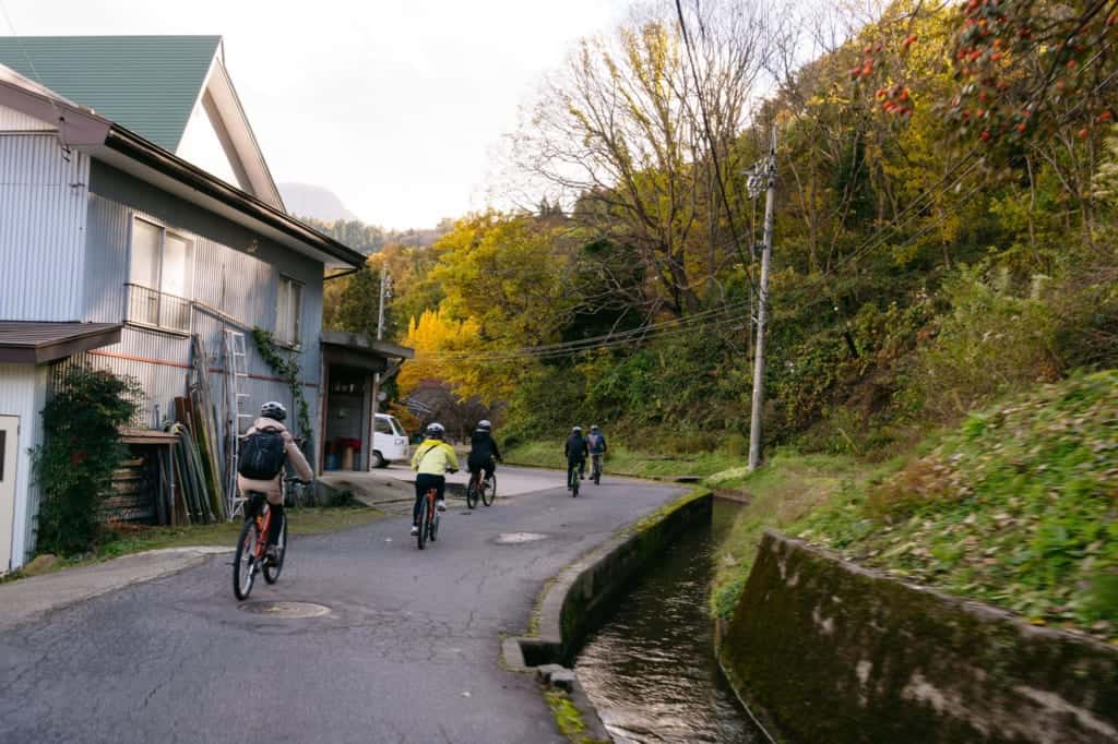 Riding through the villages around Iiyama