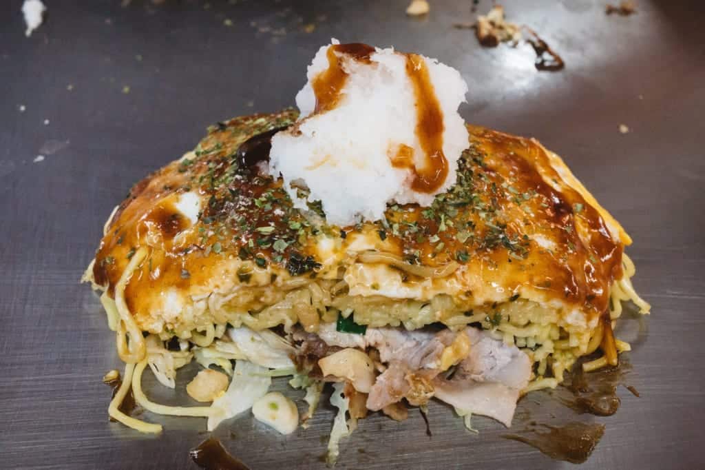 Hiroshima style okonomiyaki at Sozo