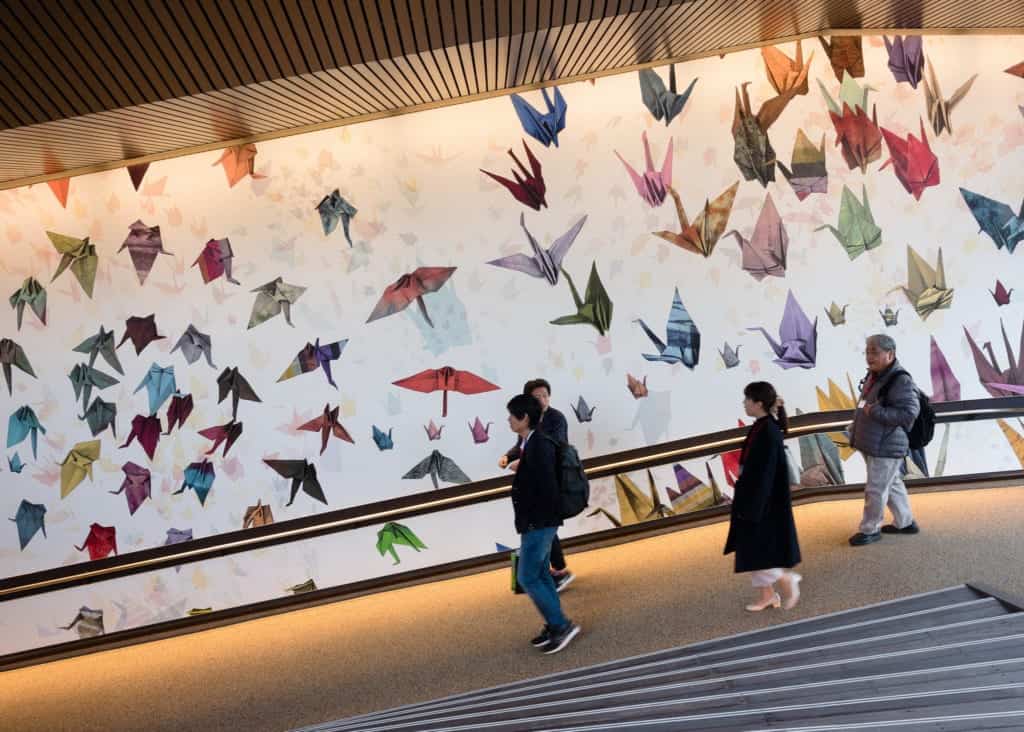 Sanpo spiral walkway at Orizuru Tower