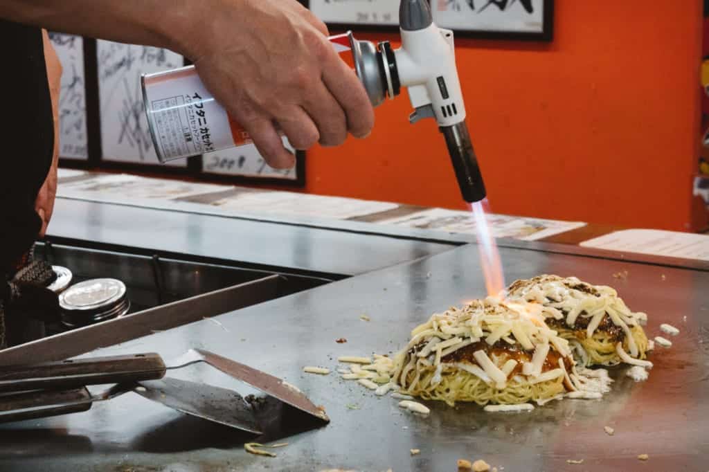 Hiroshima style okonomiyaki at Sozo