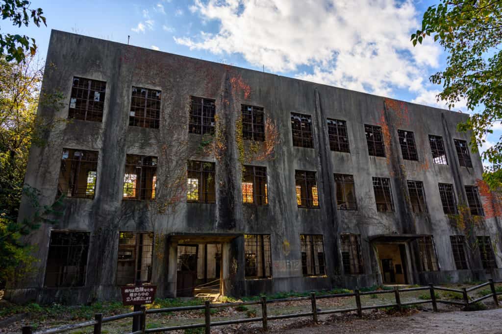 Ruins of the power station of the Poison Gas factory on Okunoshima, Rabbit Island