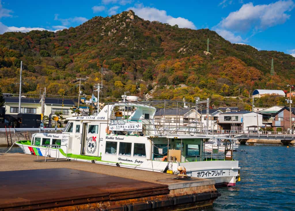 Passenger ferry to Okunoshima, Rabbit Island