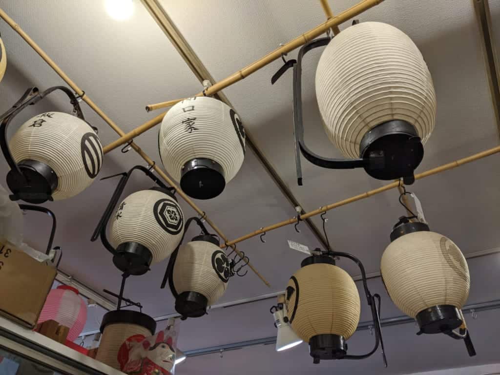 Traditional Japanese Chochin Lanterns in Matsudo City