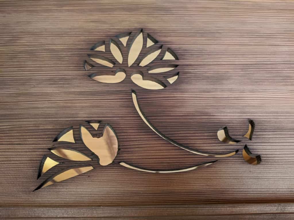 Flower Ornamentation on the Wall at Tojo-tei