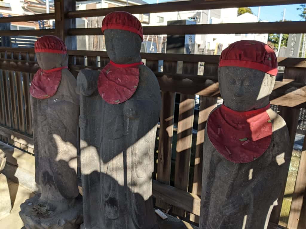Statues iat a Shrine in Nagareyama