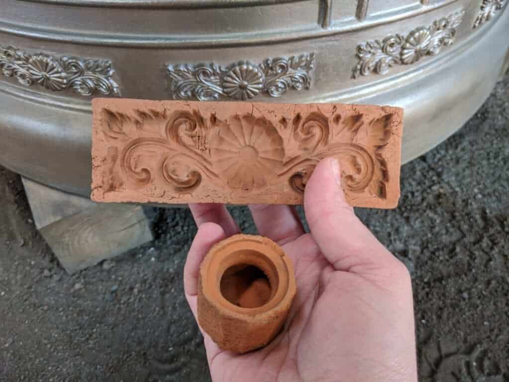A Clay Mold for Making Bells at Kotabe Foundry