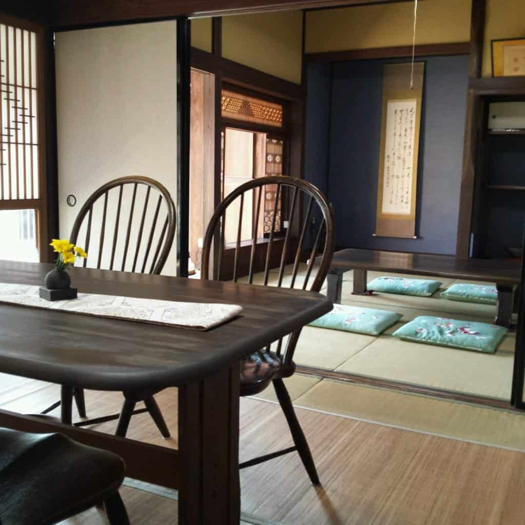 Inside of a Farmstay in Sakuragawa