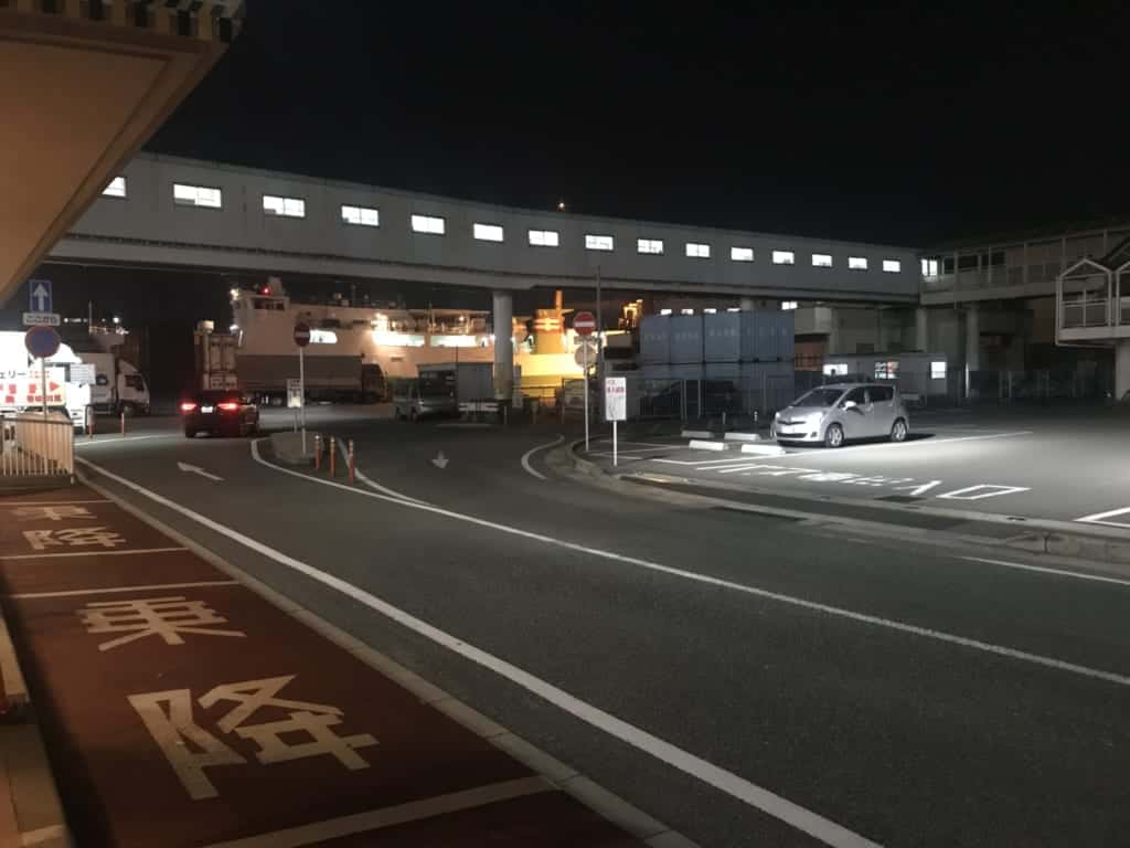 Outside the port of Hakata in Fukuoka