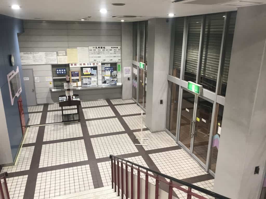 Entrance hall of the port of Hakata in Fukuoka