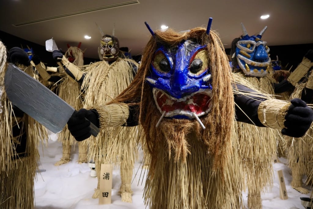 Namahage models in the Namahage Museum