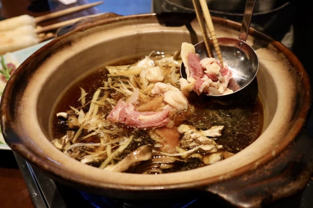 The kiritanpo nabe hot pot