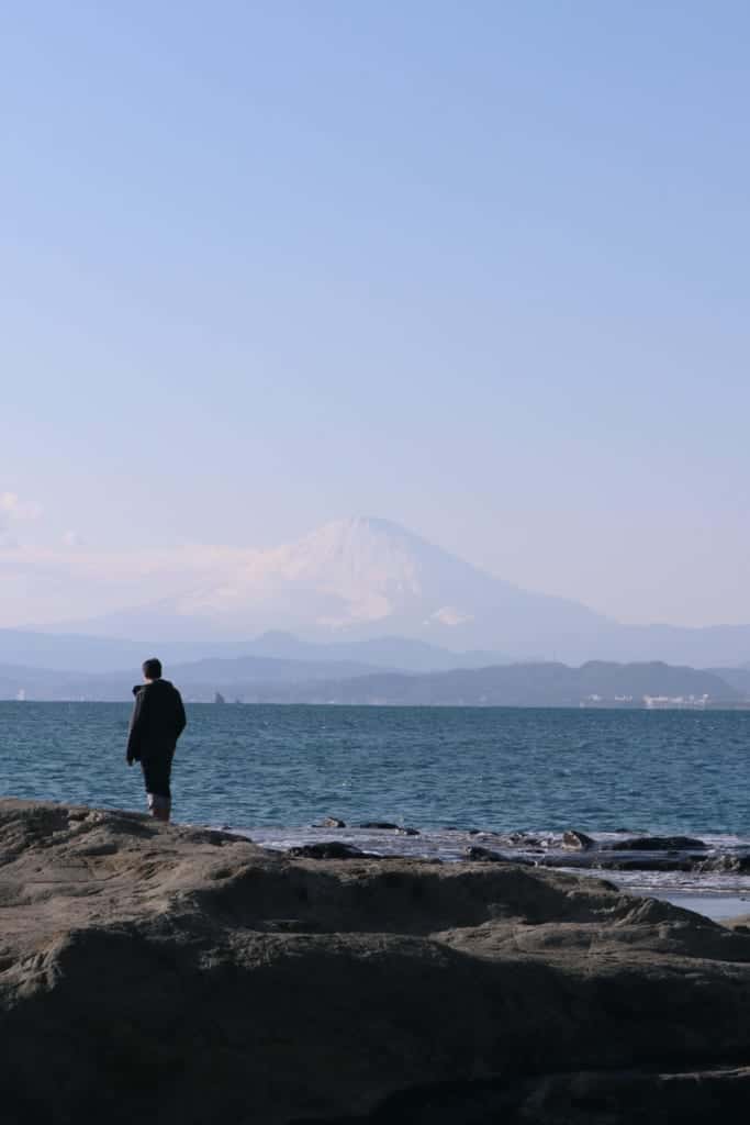 Mount Fuji in Enoshima, Fujisawa, Kanagawa, Japan