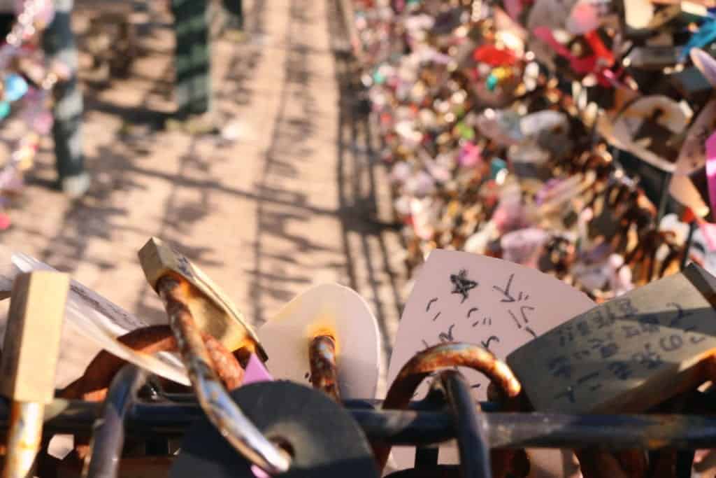 The love's bell in Enoshima, Fujisawa, Kanagawa, Japan