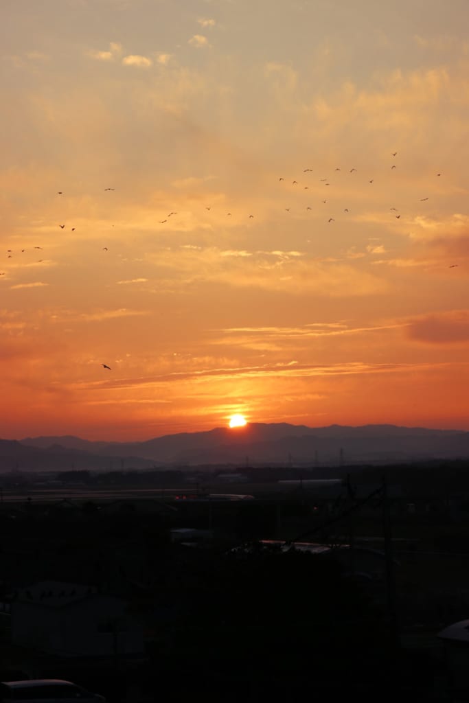 Sunset in Izumi, Kagoshima, Japan