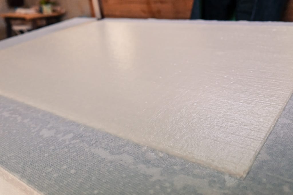 Completed Kurotani Washi Paper, a traditional Japanese paper in Japan